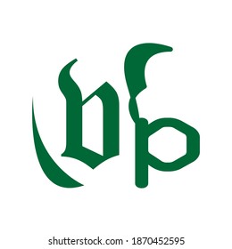 Letter dp icon vector design illustration