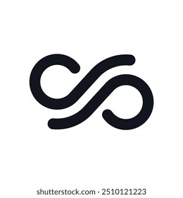 Letter DP infinite Logo Design Template. 