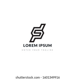 letter dp logo with an attractive and unique monogram design