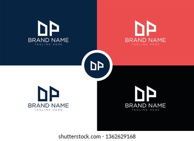 Letter DP logo design template - Vector