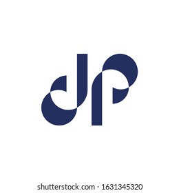Letter DP logo design template
