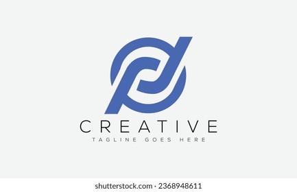Letter DP logo design template vector illustration