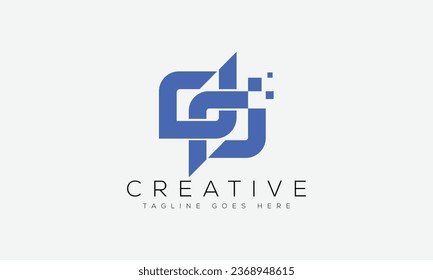 Letter DP logo design template vector illustration