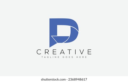 Plantilla de diseño de logotipo DP ilustración vectorial