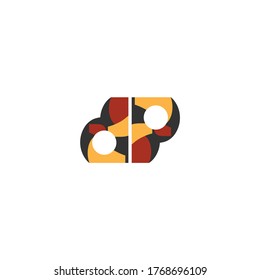 letter dp logo design vector icon
