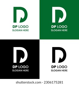 Letter DP logo icon design template elements