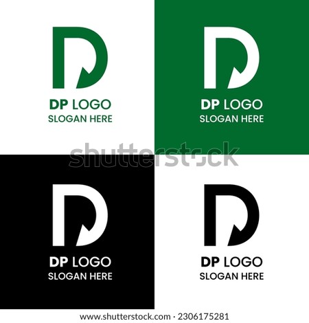 Letter DP logo icon design template elements 商業照片 © 
