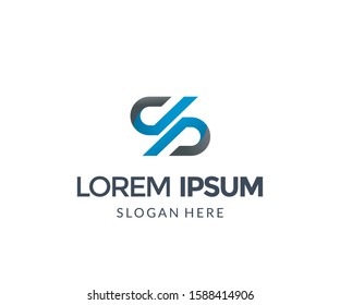 letter DP logo modern template design vector illustration