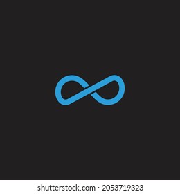 letter dp loop overlapping infinity symbol logo vector