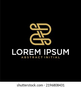 letter of or dp luxury monogram logo design