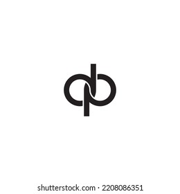Letter DP Minimal Simple Modern Logo