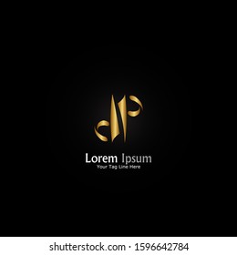 "letter dp". Minimalist, simple,digital and modern logo design.