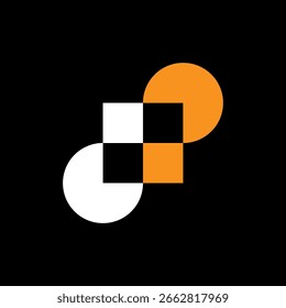 Letter DP modern technology logo design