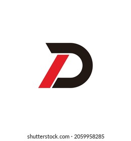 Letter Dp Motion Line Negative Space Stock Vector (Royalty Free ...