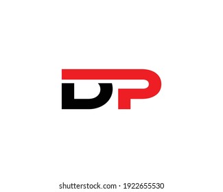 letter dp and pd logo design vector template