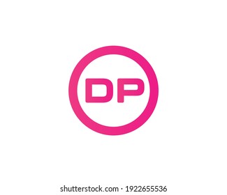 Design für Buchstaben dp und pd Logo, Vektorvorlage