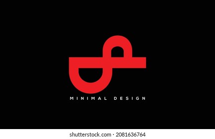 letter DP and PD logo design vector template 