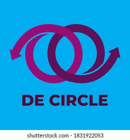 letter DP related on isolated purple background