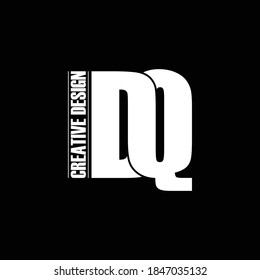 Letter DQ simple logo design vector