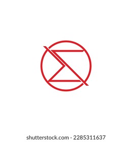 vector de logotipo geométrico de flecha de círculo dr carta 