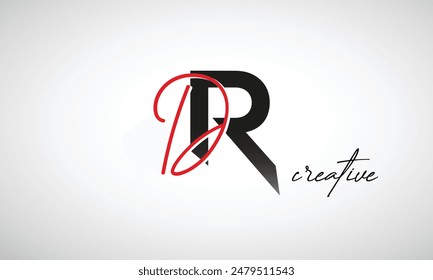 Letter DR Creative Clean Logo Design