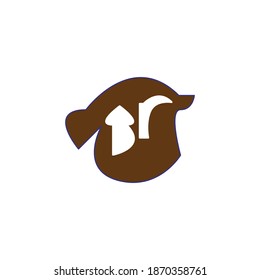 ilustración de vector de icono dr de letra