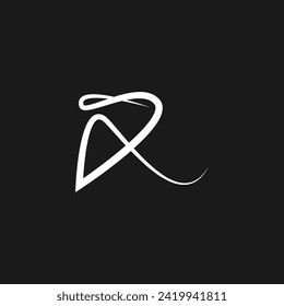 Logotipo de letra DR para el