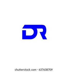 letter D,R logo vector