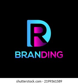 Letter DR, RD, D, R Logo.Technology, Monogram, Business, Corporate Company, Modern and Iconic Logo Design with Vector and Gradient color.