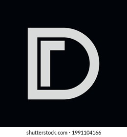 Letter DR RD logo design Icon. Creative simple and minimalist. Vector logo design