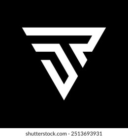 Letra DR o logotipo del monograma del triángulo RD
