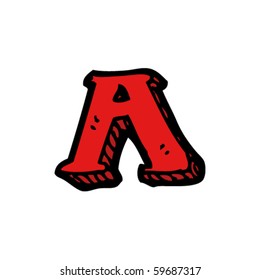 letter A drawing