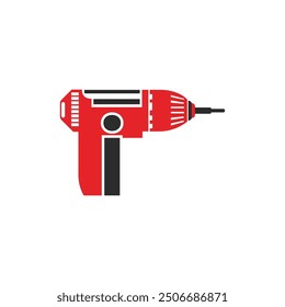 I letter with drill logo design concept.