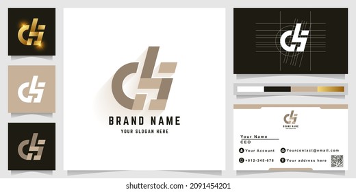 Letter Ds Or Dbs Monogram Logo With Business Card Design