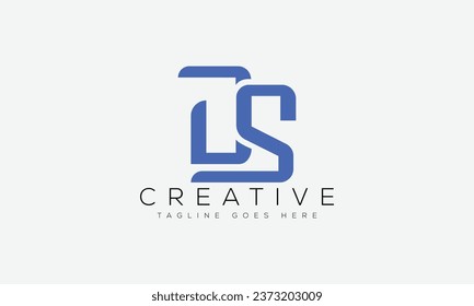 Letter DS logo design template vector illustration