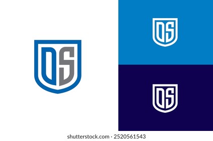 Ilustración vectorial de Plantilla de diseño de logotipo de la letra DS.
