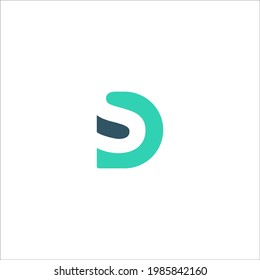 letter DS logo design vector sign