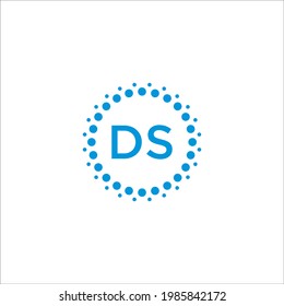 signo vectorial de diseño de logotipo DS de letra