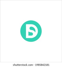 signo vectorial de diseño de logotipo DS de letra