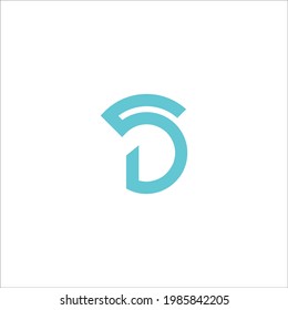 letter DS logo design vector sign