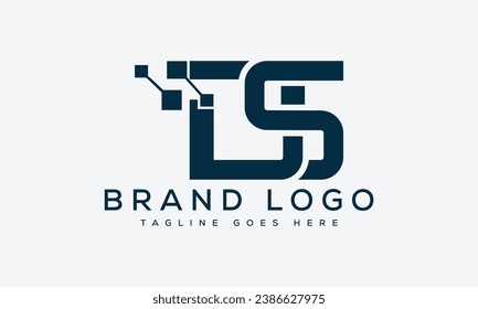 diseño de la plantilla vectorial del logotipo DS de la letra para la marca.