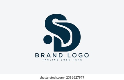 letter DS logo design vector template design for brand.