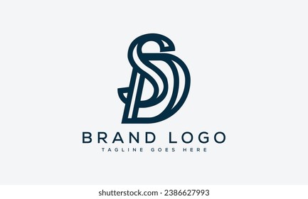 letter DS logo design vector template design for brand.