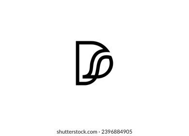 Letter DS Logo Design Vector 