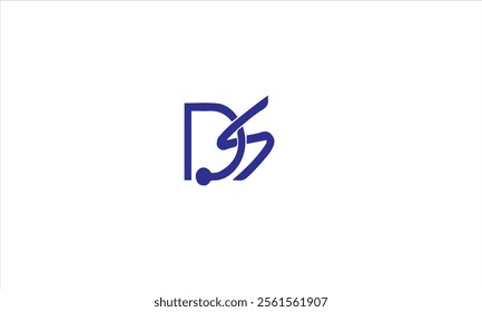 letter DS logo design vector template design for brand.