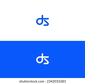 letter DS, SD logo design concept