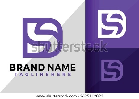 Letter Ds or Sd Logo Icon Vector Design Illustration