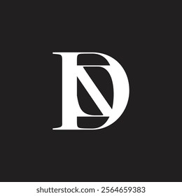 letter ds simple geometric brand unity logo vector 