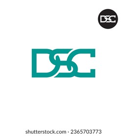 Diseño de logotipo de monograma DSC