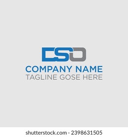Letter DSO Monogram Logo Design, DSO letter logo design in illustration. Vector logo, calligraphy designs for logo, Poster, Invitation, etc, Initial letters D, O, S, DOS, DSO, OSD, ODS, SDO or SOD .